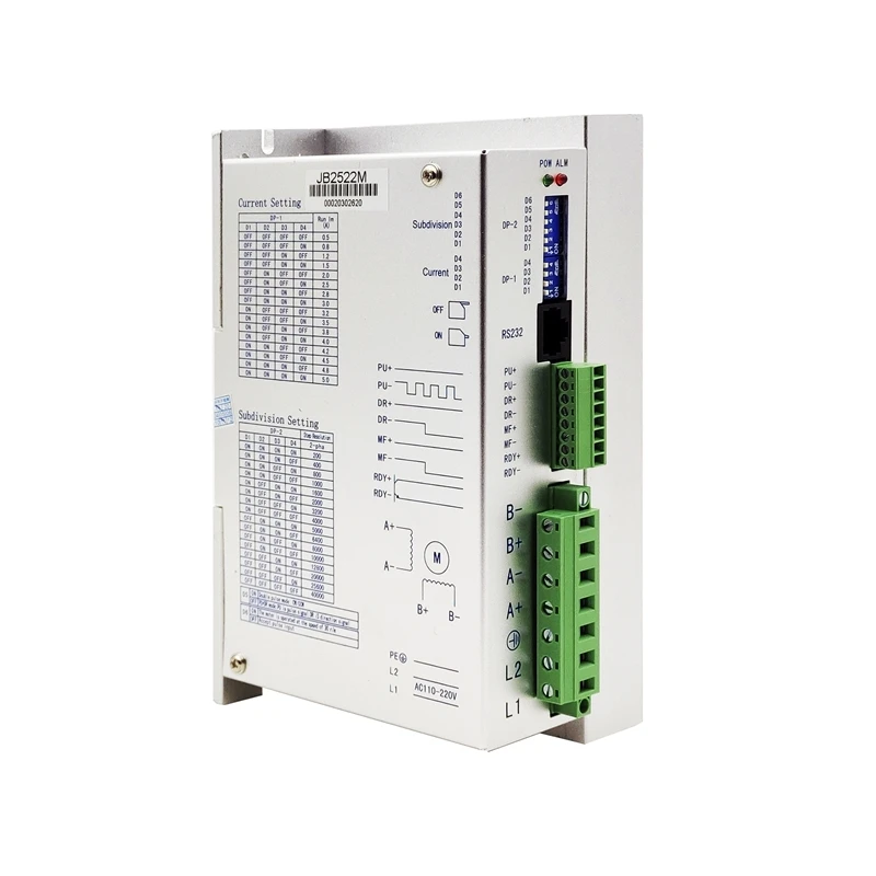 

2phase Stepper motor Driver JB2522M AC110-220V 0.5-5.0A 200 Microsteps matched NEMA34,NEMA42 motor