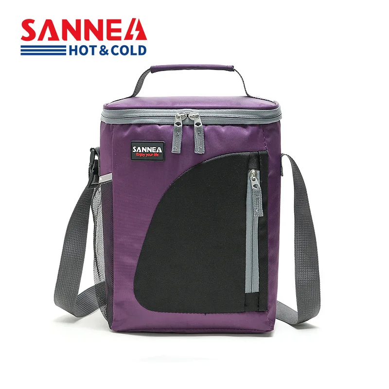 SANNE-Bolsa de almuerzo térmica portátil con aislamiento, contenedor de almacenamiento, bolsas de almuerzo térmicas para Picnic Unisex,