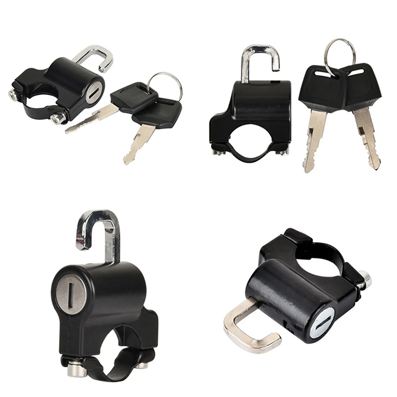 Motorcycle Universal Helmet Lock Handlebar 22-26mm Anti-theft Security Motorbike dropshipping