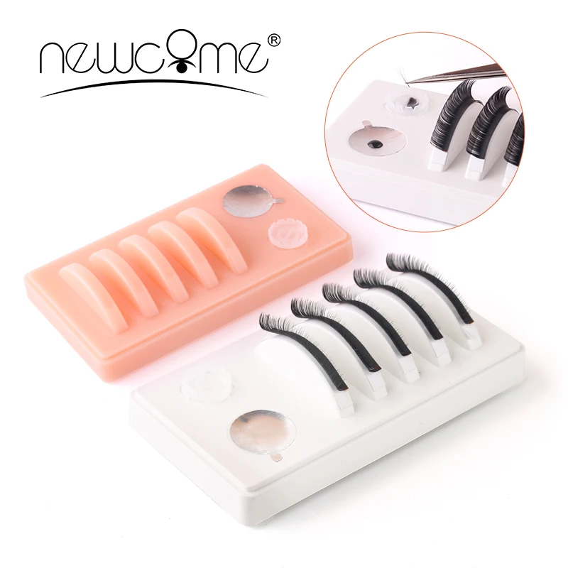 

NEWCOME Individual Eyelash Extension Grafing Assistor Durable False Eyelash & Glue Holder Lash Stand Pallet Lashes Makeup Tools