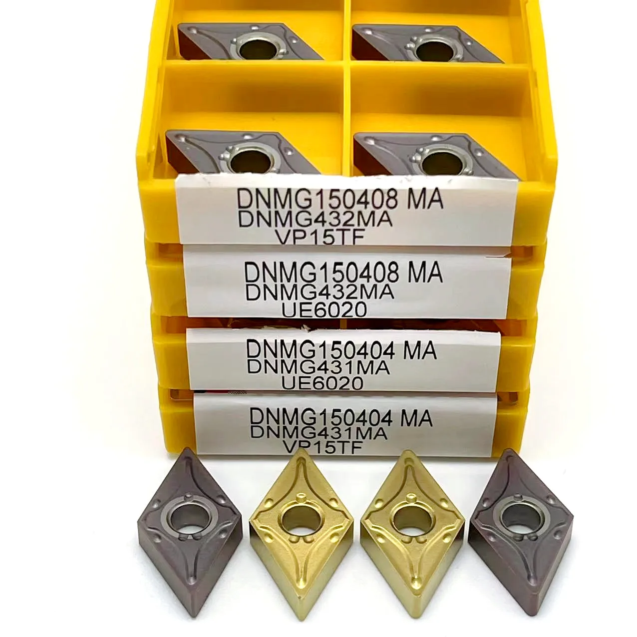 DNMG150404 DNMG150408 VP15TF UE6020 US735 utensile di tornitura CNC cilindrico originale in lega dura di alta qualità DNMG 150404 150408