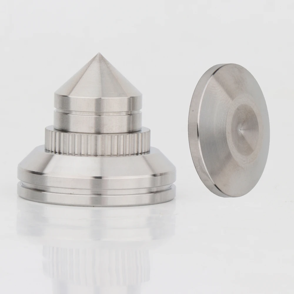 4 Stück Lautsprecherspikes, Anti-Vibrations-Lautsprecherständer für HiFi-Geräte und Lautsprecher, verstellbarer Bodenschutz, belastbar bis 218 kg – Detail 9