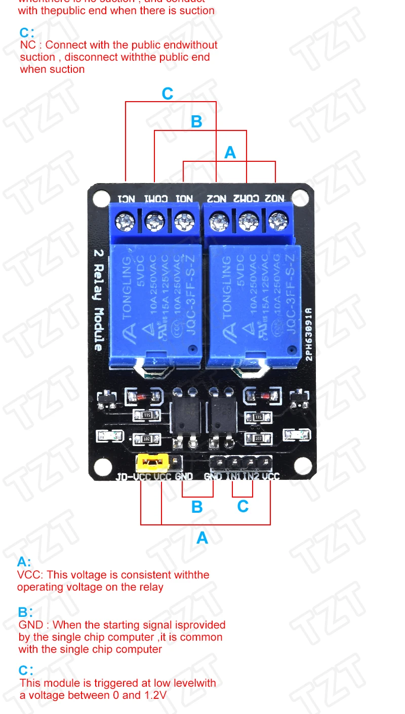 1/3 Stück 5V 1 2 4 6 8 Kanal Relaismodul mit Optokoppler Relaisausgang 12V 1 2 4 8 Wege Relaismodul für Arduino Raspberry Pi – Detail 10