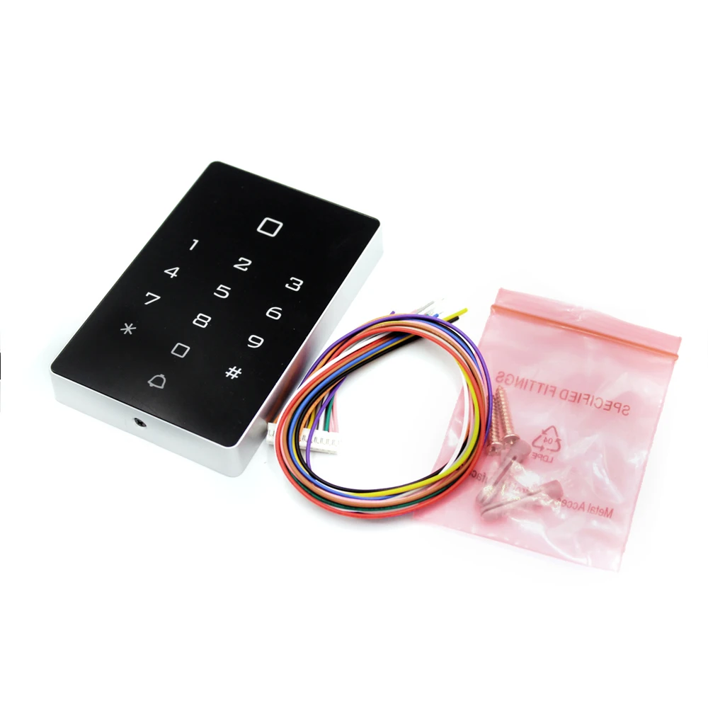 2000 User WIFI Tuya APP Backlight Touch Access Controller Waterproof keypad RFID 125khz Card Reader Wiegand 26 Input Output