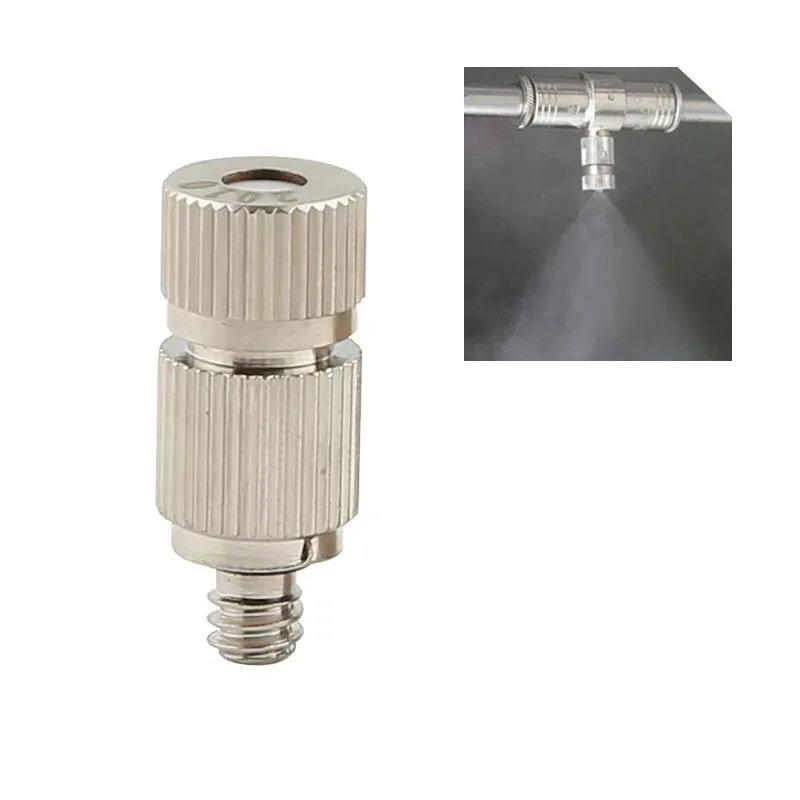 High Pressure Anti Drip Fogging Sprayers Misting Nozzle Stainless Steel Cooling Humidify Sprinklers Male Thread 3/16 inch 10Pcs