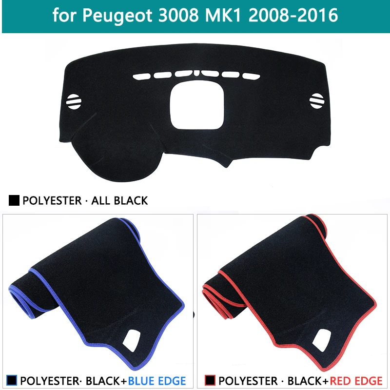 Car Dashboard Cover For Peugeot 3008 2008~2016 MK1 3008GT GT Auto Dash Mat Carpet Cape Anti-UV Anti-dirty Sun shade Dashmat 2009