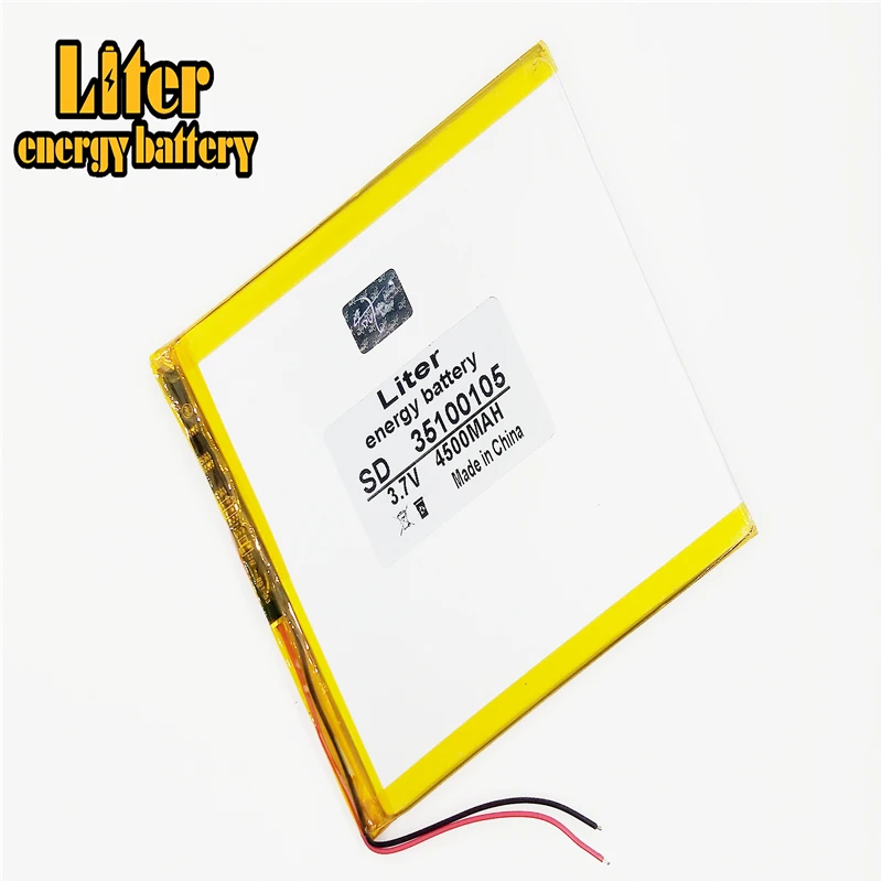 li-po 3.7V,4500mAH 35100105 (polymer lithium ion battery) Li-ion battery for tablet pc Rechargeable battery 7 inch 8 inch 9inch