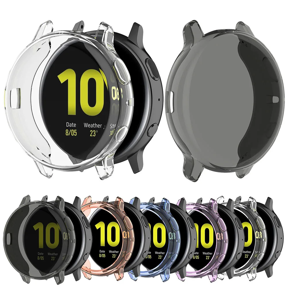 

Мягкий чехол Essidi для Samsung Galaxy Watch Active 2 40 44 мм, полный Чехол, противоударный защитный чехол для Active 2 R830 R820