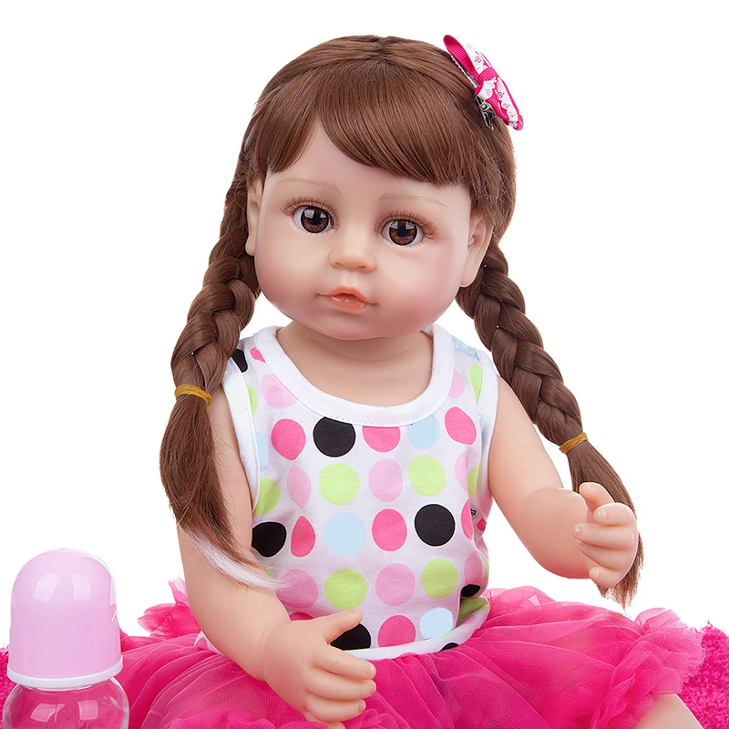 55cm-full-body-silicone-soft-real-touch-waterproof-bath-toy-lifelike-reborn-baby-toddler-girl-princess-hair