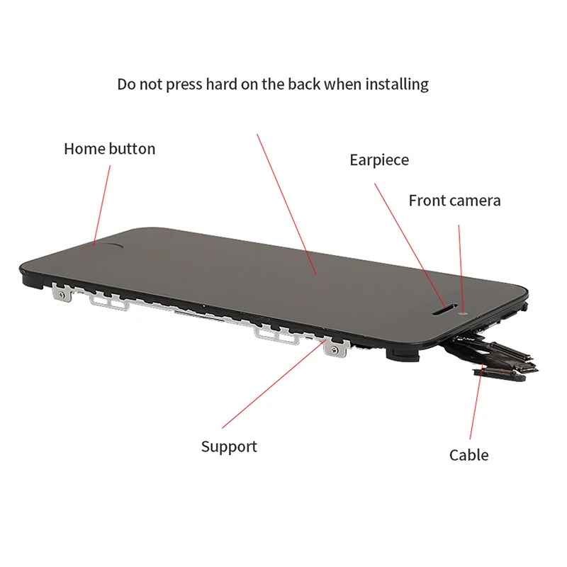 Ensemble écran tactile LCD de remplacement, AAA +++, pour iPhone 5 6 6S