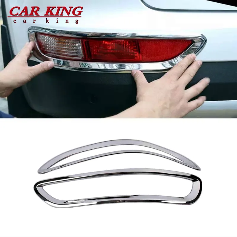 

For KIA Sportage 4 QL KX5 2016 2017 2018 Car Rear Tail Fog Light Lamp Cover Trim Styling Sticker Accessories 2Pcs Chrome ABS