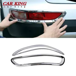 For KIA Sportage 4 QL KX5 2016 2017 2018 Car Rear Tail Fog Light Lamp Cover Trim Styling Sticker Accessories 2Pcs Chrome ABS