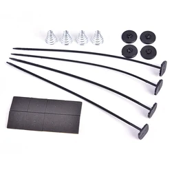 1Set Universal Electric Radiator Fan Tie Strap Mounting Kit Zip Ties Straps Tabs Springs Plastic Ties Bracket Parts