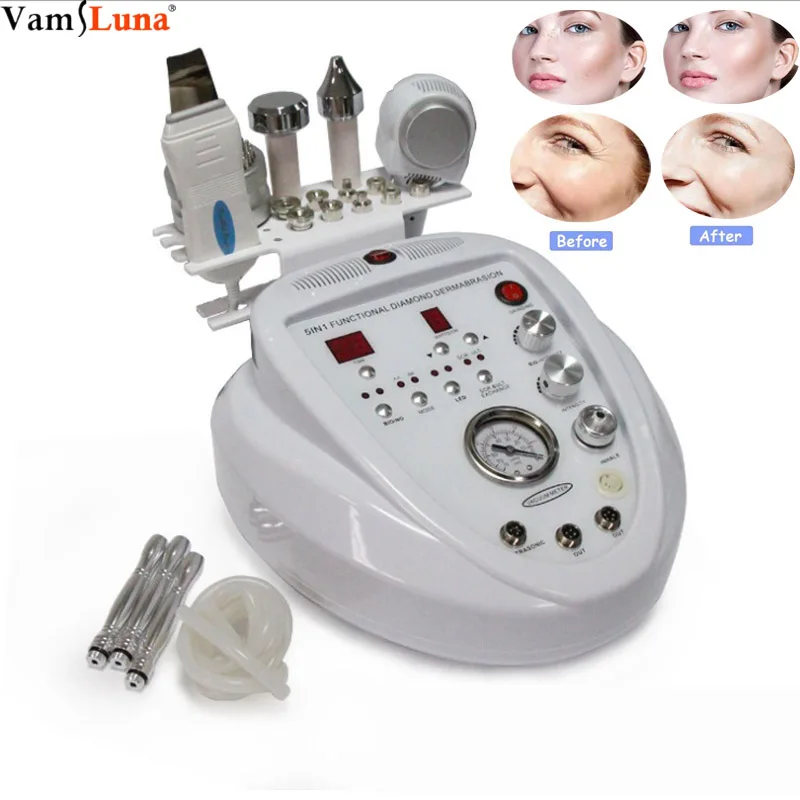 5 In1 Diamond Dermabrasion Machine Water Spray Exfoliation Beauty Machine Wrinkle Face Peeling Facial Care Face Lift Machine