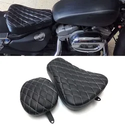 For Harley Sportster Forty Eight XL1200 XL883 XL 883 72 48 2004-2019 2016 2017 Motorcycle Passenger Rear Seat Pad Leather Pillow