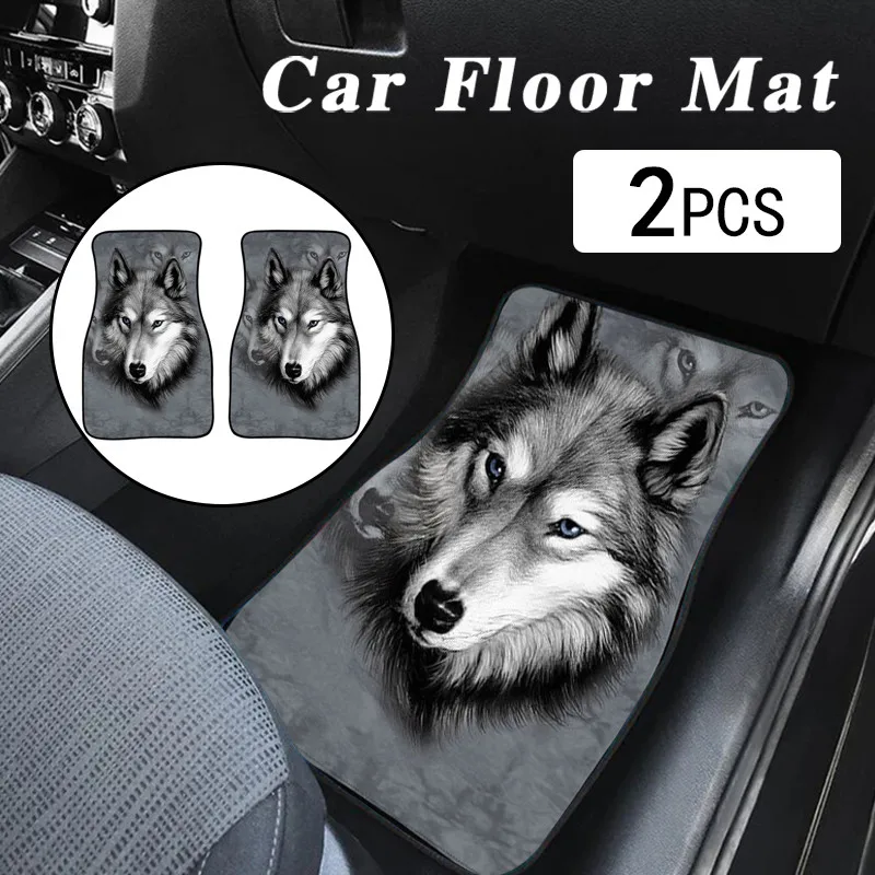 INSTANTARTS Romany Roma Travellers Flag Vehicle Floor Mat Protector Washable/Anti-Slip Carpet Car Accessories for Women Interior