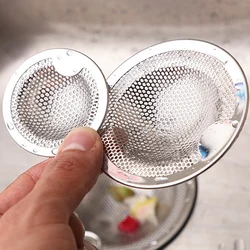 Filtro de fregadero de cocina de acero inoxidable, fregadero de baño, filtro de pelo, fregona, filtro de piscina, drenaje de piso de alcantarillado, uso múltiple, 1pc