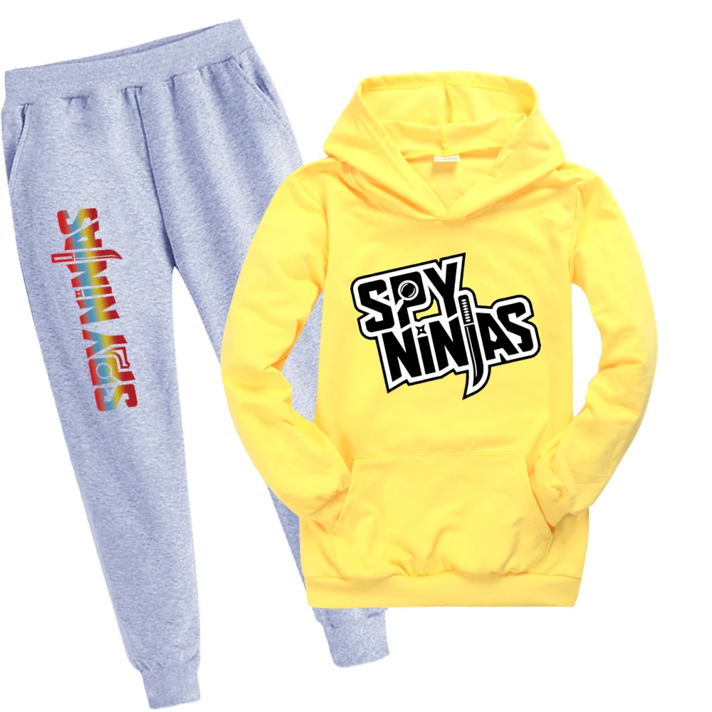 Spring Autumn SPY NINJA Baby Boys Girls Clothes Children Cartoon Sports Sets Toddler Clothing Kids T-Shirt+Pants Tracksuits Suit image 3