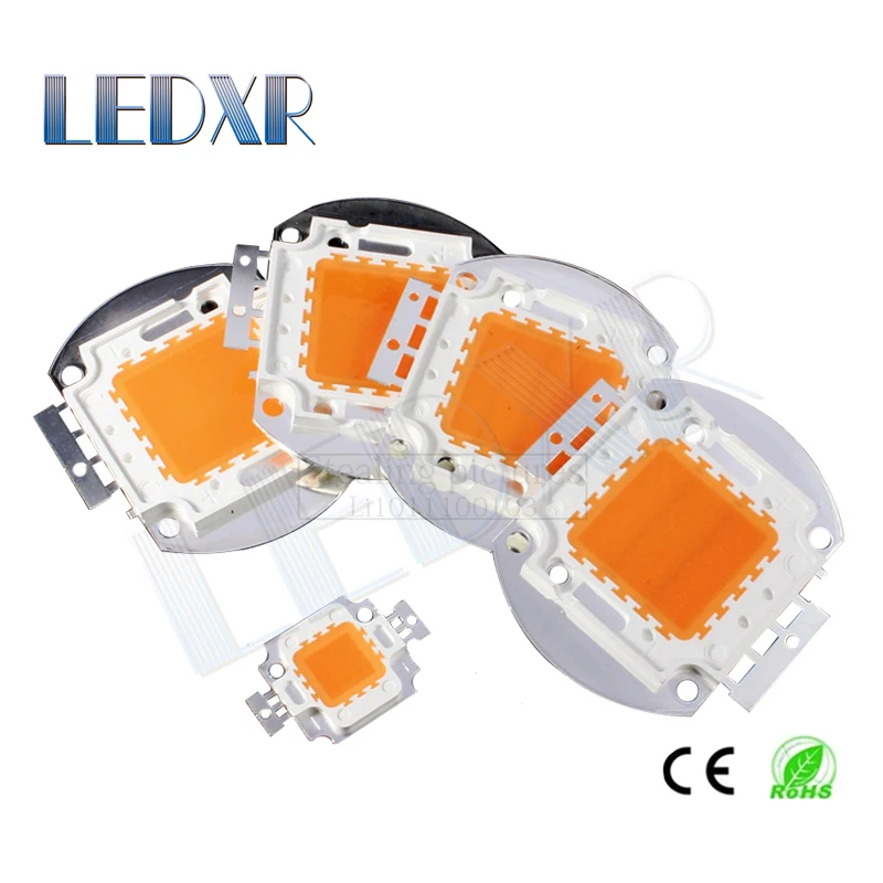 High-power LED COB integrated light source 10-100W full spectrum LED lamp beads 380-840nm integrated plant light growth light