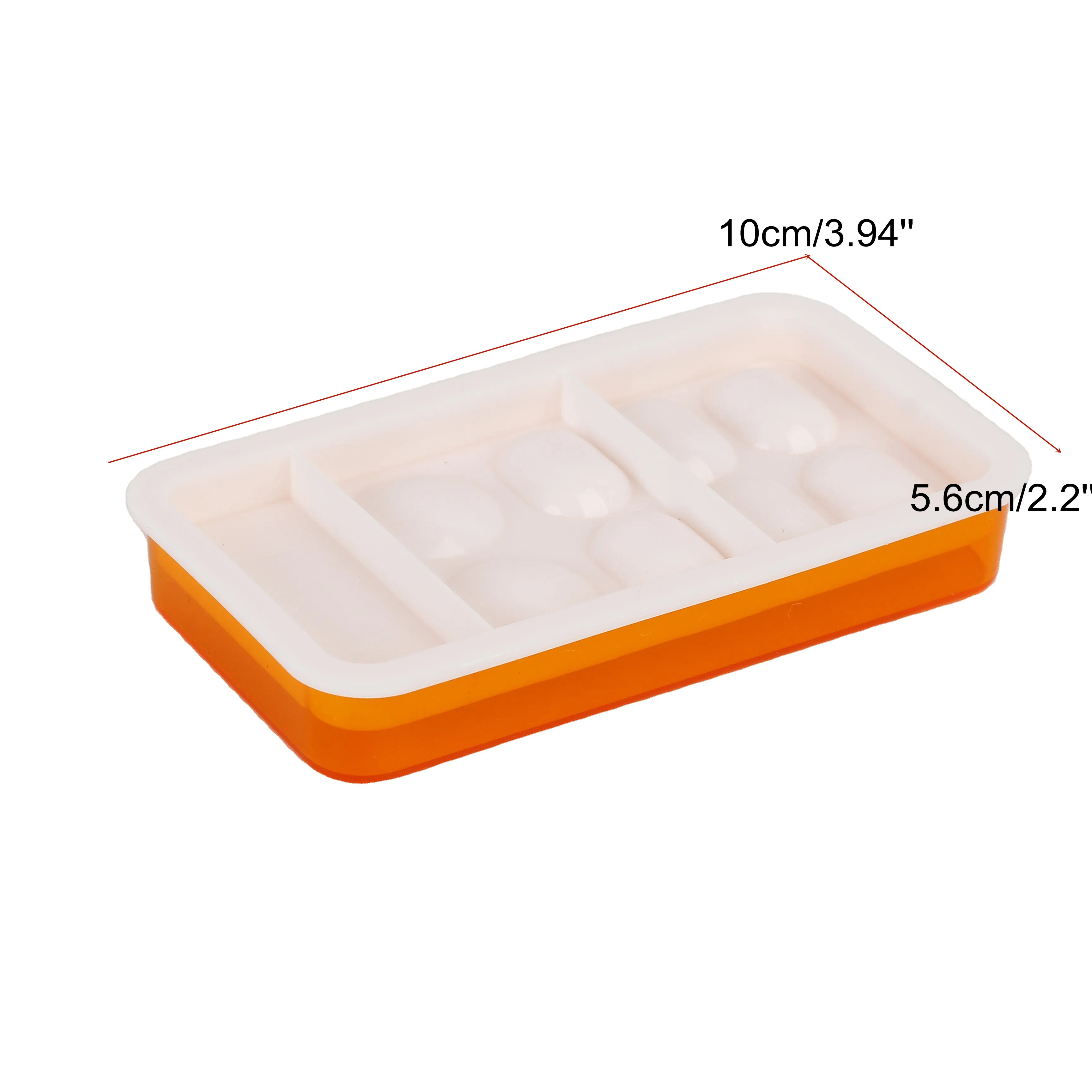 20~100pcs Dental Plastic Resin Shade Box Storage Case With Cover Orange+White Wholesale Price