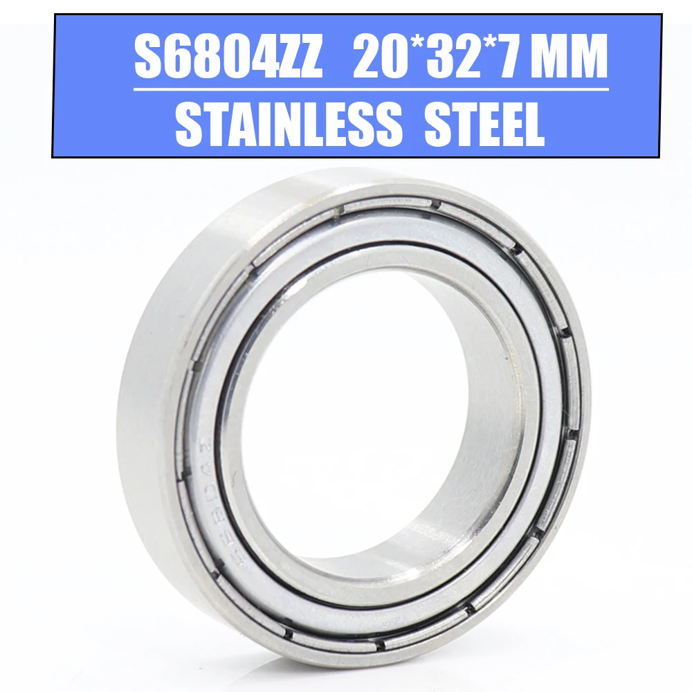 

S6804ZZ Bearing 20*32*7 mm 10PCS High Quality S6804 Z ZZ S 6804 440C Stainless Steel S6804Z Ball Bearings For Motorcycles