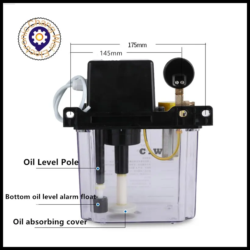 220V cnc electromagnetic lubrication pump lubricator 0.5/1/2 Liters lubricant pump automatic lubricating oil pump Oil injectors