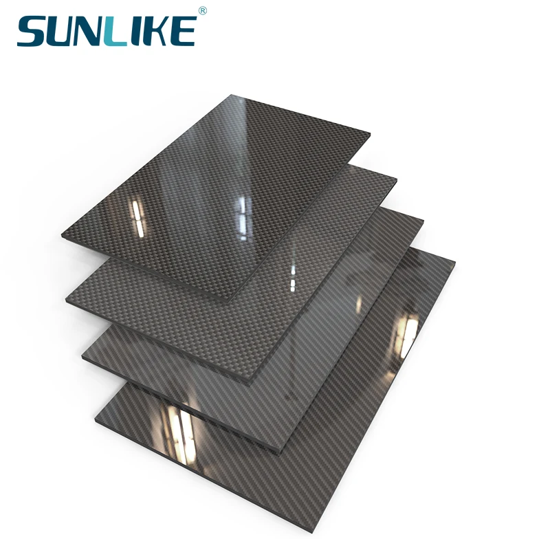 0,25-4,0 MM 200mm X250mm 100% 3K Carbon Platte Panel Blätter Bord Fiberic Hohe Verbund Härte material für RC Modell