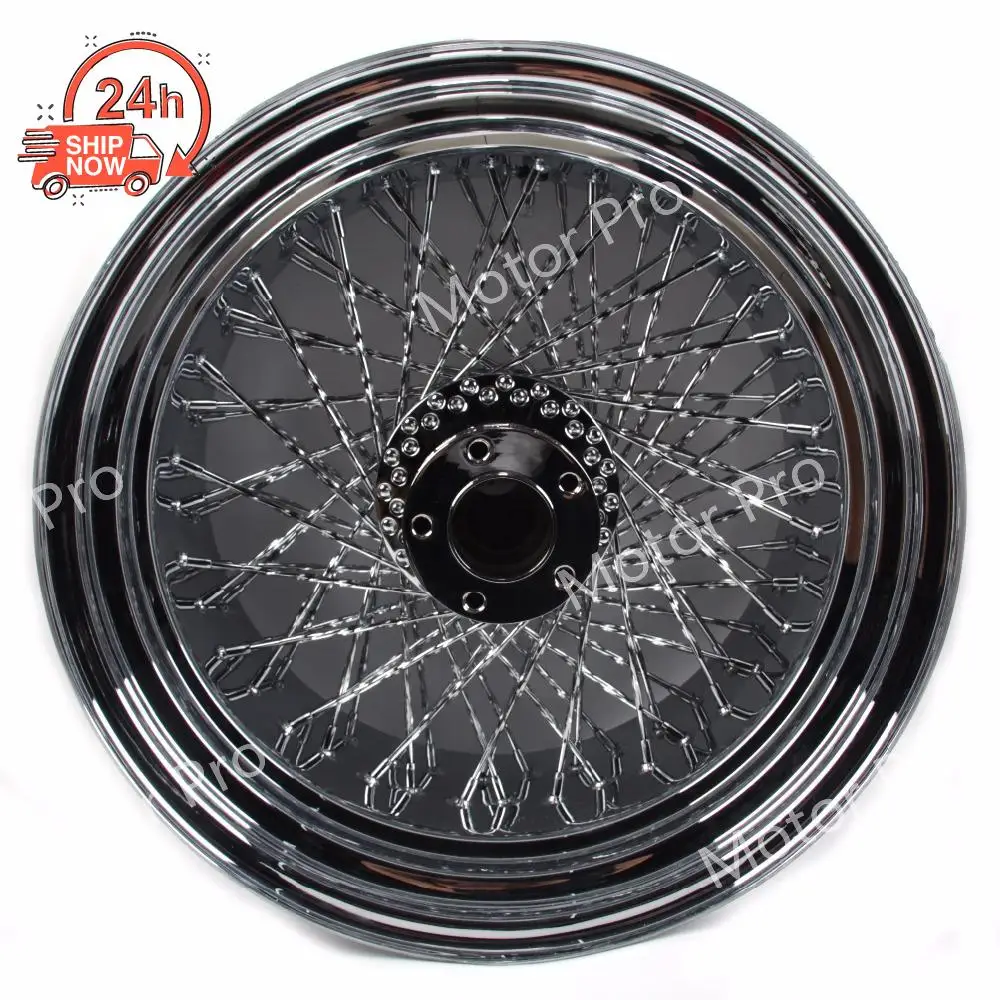 1 PCS FOR Harley Davidson FLSTC FAT BOY Stainless Steel Motorcycle Rear Wheel Rim Chrome Custom conversion