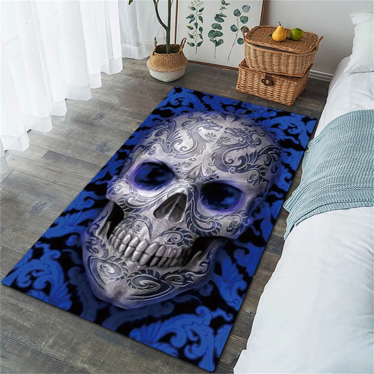 

Skull 3D Printed Play Mat Board Game mat map Large Carpet for Living Room Cartoon Rugs Maze Style-5