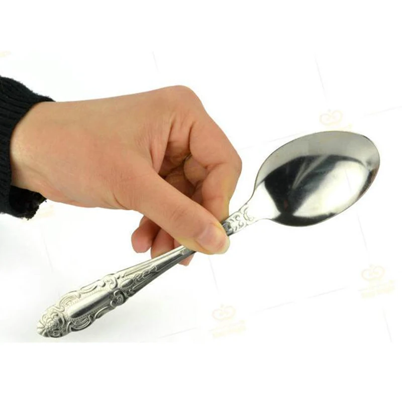 Bend Spoon Bending Magic Tricks Magician Magia Stage Close Up Illusions Mentalism Gimmick Prop Family Kids Adult Magica Joke Toy