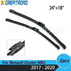 Wiper LHD Front Wiper Blades For Renault Dacia Duster MK2 2017 2018 2019 2020 Windshield Windscreen Front Window 24