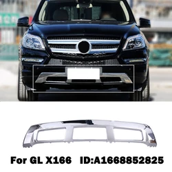 A1668852825 For Mercedes Benz GL X166 W166 GL350 GL400 Chrome Trim Chromium Styling Front Bumper Lip Spoiler Diffuser Parts