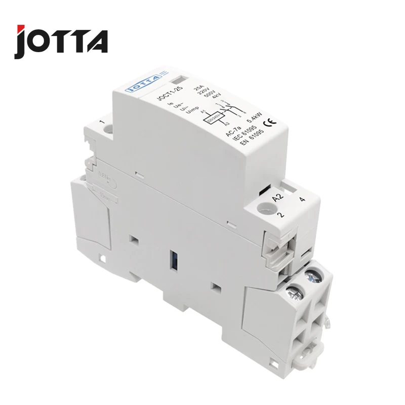 2P 16A/20A/25A  220V/230V 50/60HZ Din Rail Household AC Contactor 1NO 1NC / 2NO / 2NC