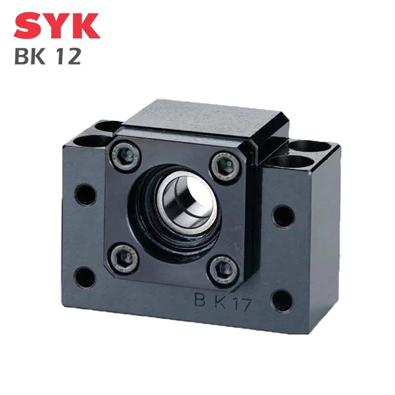 SYK Support Unit Professional Bk12 Bf12  Fixed-side C7 C5 C3 for ballscrew TBI sfu 1604/1605/1610 Premium CNC Parts Spindle