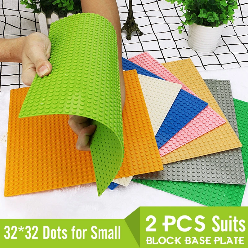 

32*32 Dots Plastic Blocks Base Plates Suits Compatible City Classic Toys Mini Building Bricks Base plate For Boy 32x32