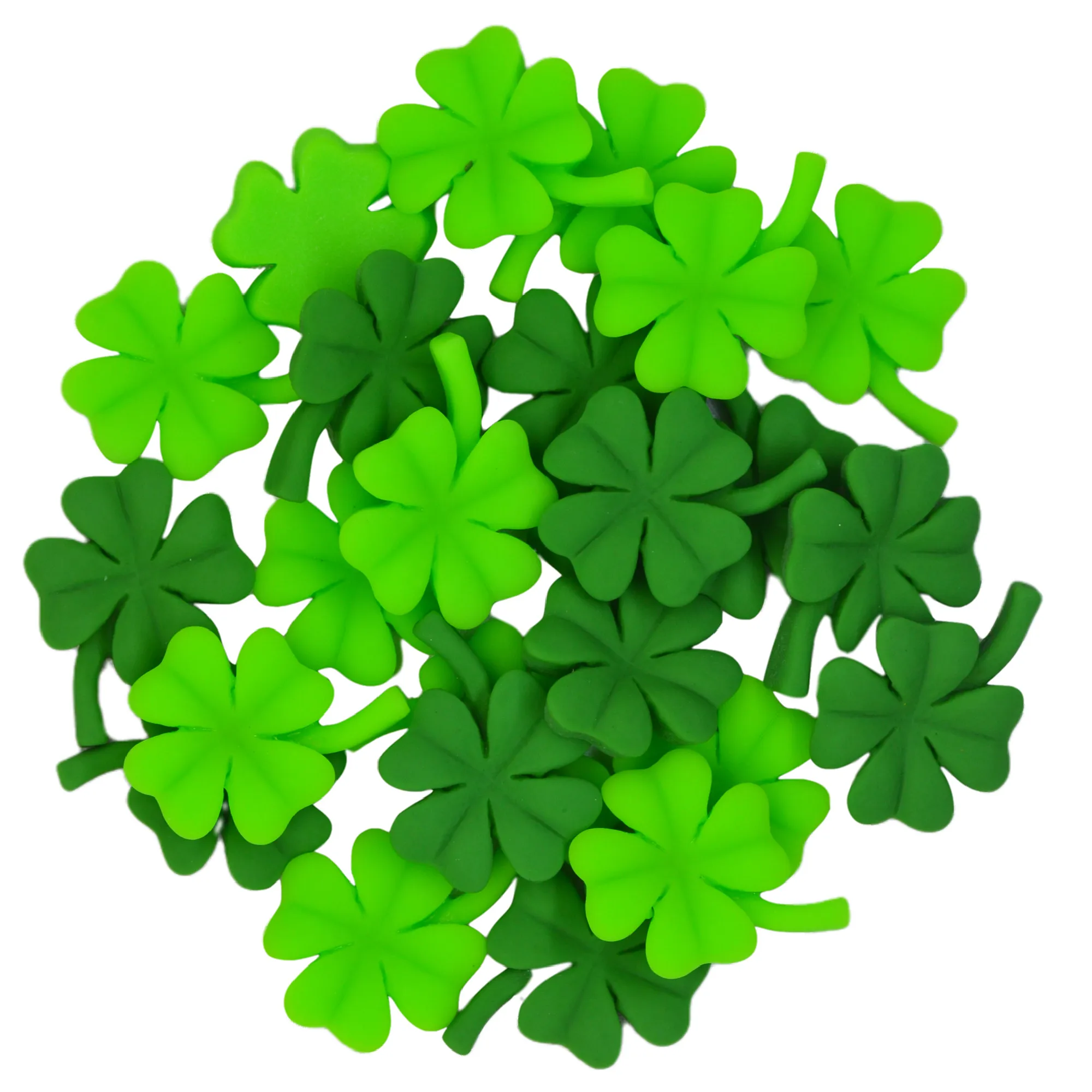 Resin Clover Embellishments Cabochons, Four Leaf Clover Scrapbook Decoration Crafts,Phone Case Deco,St. Patrick's Day Pendants