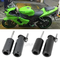 Motorcycle Black/Carbon Frame Sliders Falling Protection For Kawasaki Ninja ZX 6R ZX-6R ZX6R 2005 2006