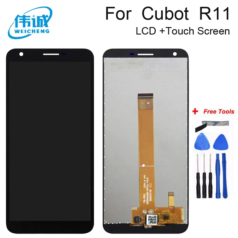 WEICHENG For Cubot R11 LCD Display With Touch Screen Digitizer Assembly For Cubot R11 Mobile Phone Accessories + Free Tools