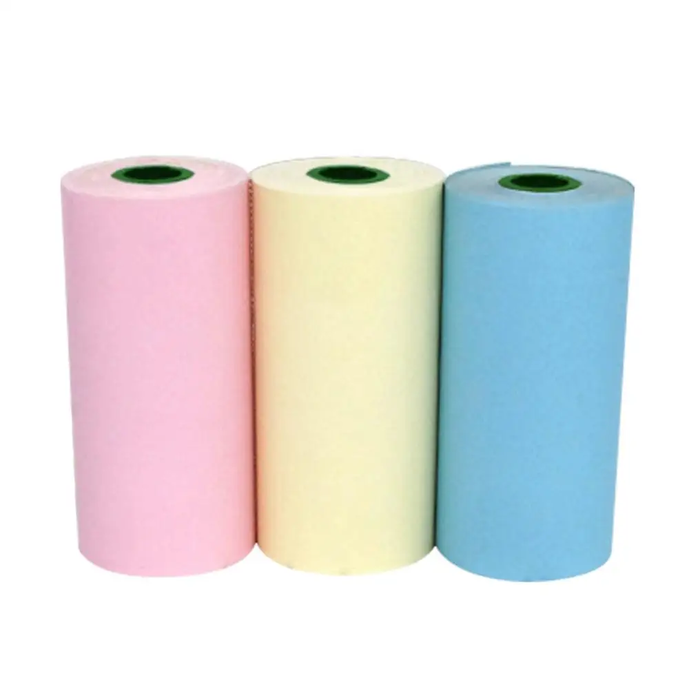 3 Rolls Zelfklevende Tag Sticker Thermische Printing Paper Set Voor Peripage