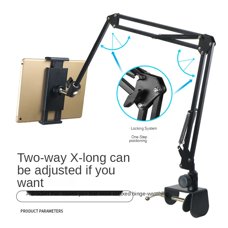 Pemegang Ponsel Malas Tablet Samping Tempat Tidur Multifungsi Fleksibel 360 Klip Pemegang Ponsel Tempat Tidur Malas Braket Meja Berdiri Tegakan