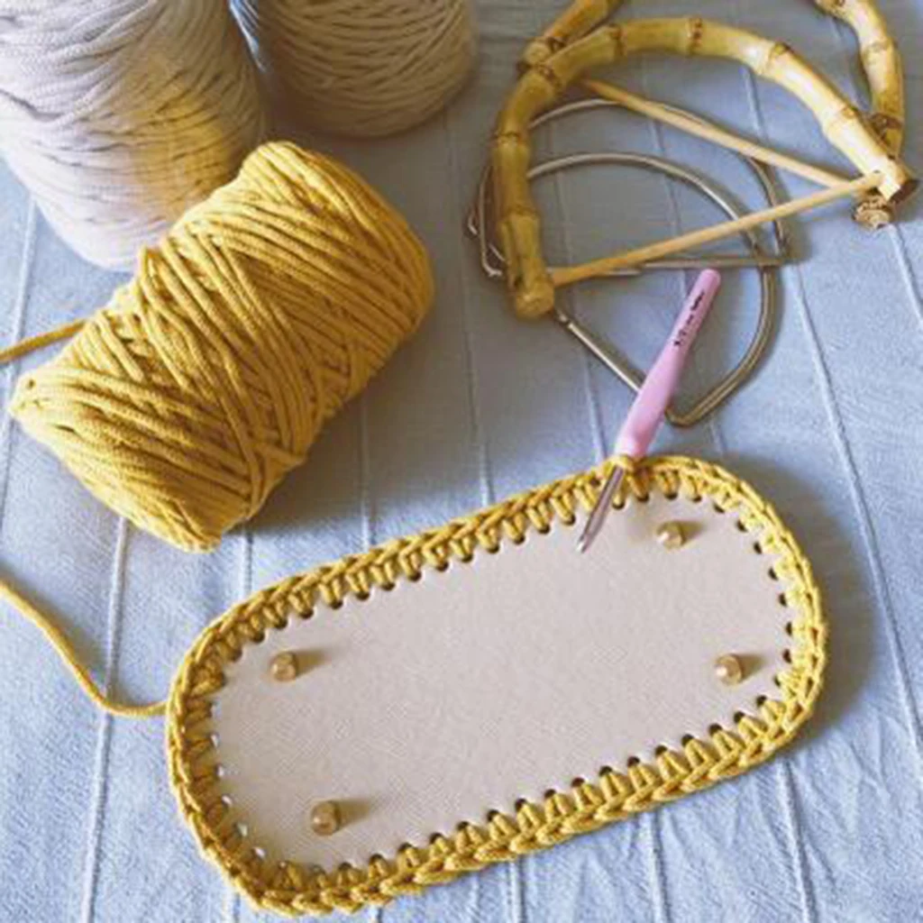 DIY Bags Bottom Mat Pad Pre-drilled Knitting Crochet Insert Base Shaper Cushion