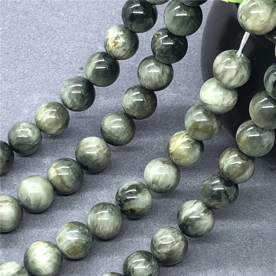 AAA Natural Eagle Eye Stone Beads 6-12mm Round Natural Loose Diy Bracelet Men