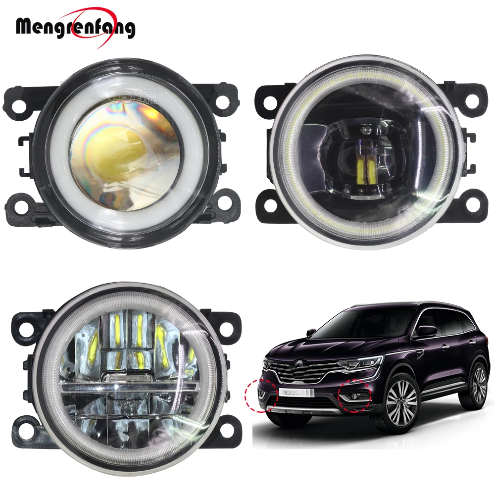 

2 Pieces Car 4000LM Front Fog Light LED Halo Ring Angel Eye Daytime Running Lamp 12V For Renault Koleos 2008-2015