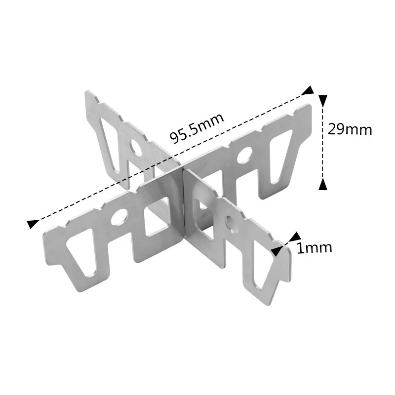 1pcs Alcohol Stove Rack Stainless Steel Spirit Burner Base Bracket Cross Stand Support Home Outdoor Camping Cookware Accessory