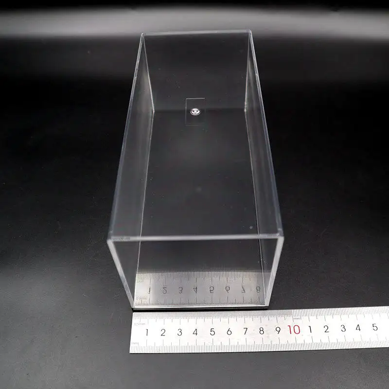 Model Car Acrylic Case Transparent Dustproof with Black Base 1/32 Scale Display Box High Quality 18cm