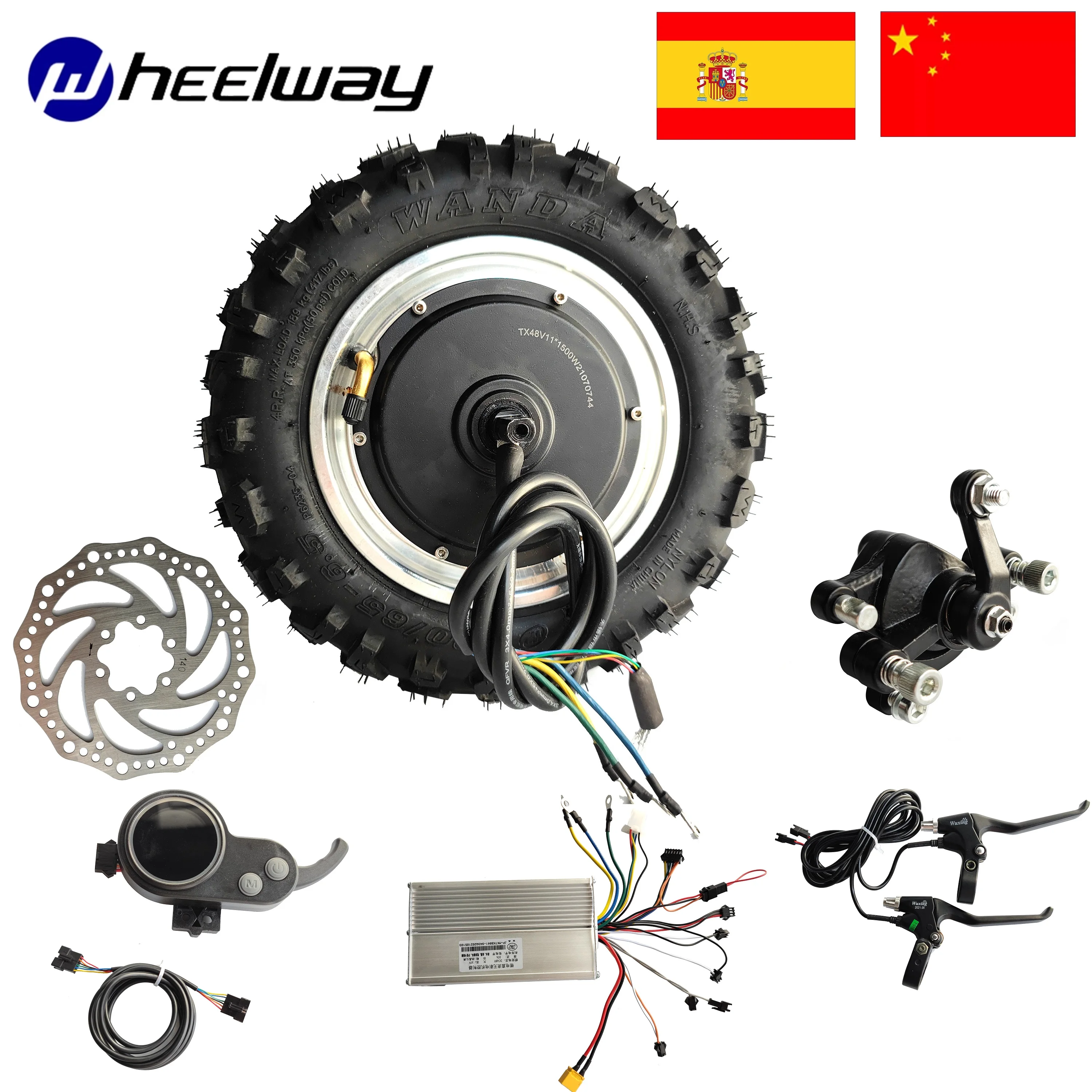 

High Speed BLDC Motor Kit, Electric Scooter, Off-road Tire, Electric Scooter, 48V, 1000W, 1500W, 60 km/h, UTV Motor 11 inch