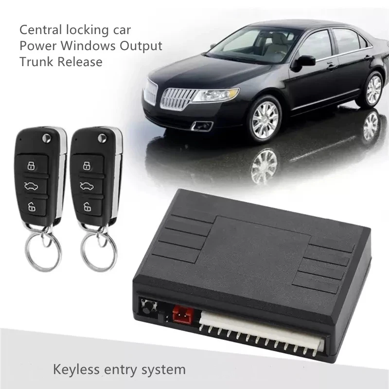 Centralized Lock Keyless Entry System Central Locking Car Alarm Accessories Door Windows Remote Control Trunk Key DIY Universal