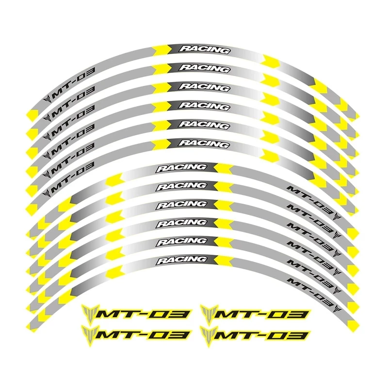 The new sale of reflective stickers for motorcycle wheels is suitable for Yamaha MT-03 MT03