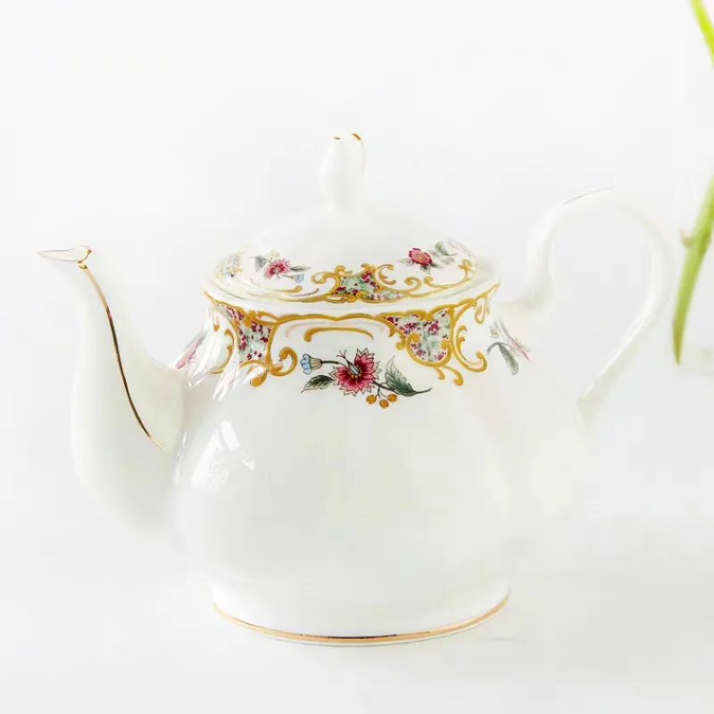 European coffee Bone China kettle Teapot English afternoon tea set household large capacity filter ceramic pot  Water jar