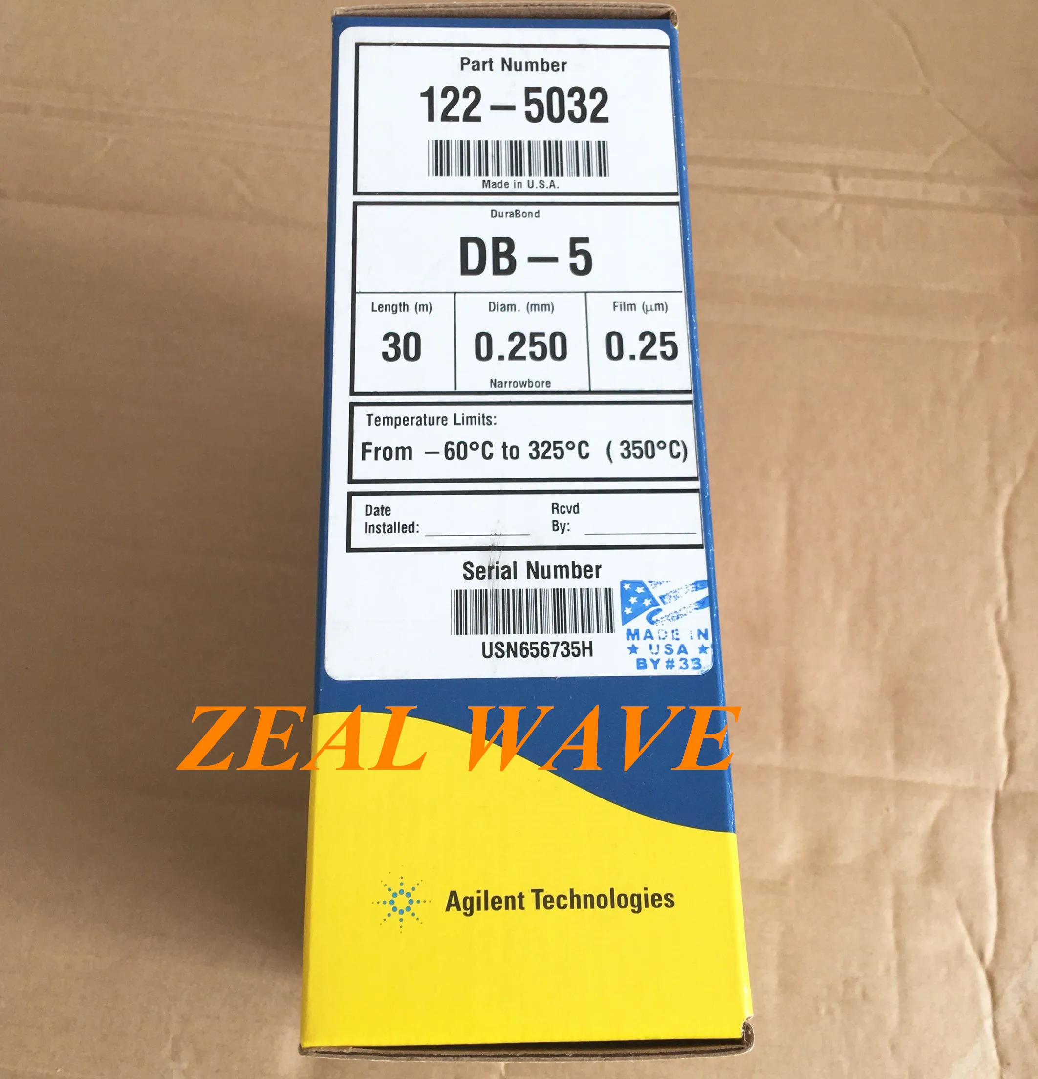 

For Agilent Gas Capillary Chromatography Column DB-5 30m * 0.25 * 0.25um 122-5032